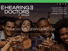 Tablet Screenshot of hearingdoctorsofga.com